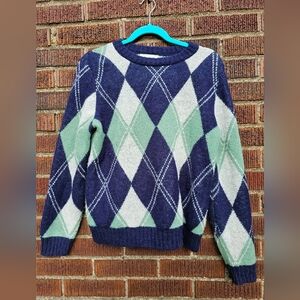 Treasure & Bond Wool Argyle Sweater, Sz M